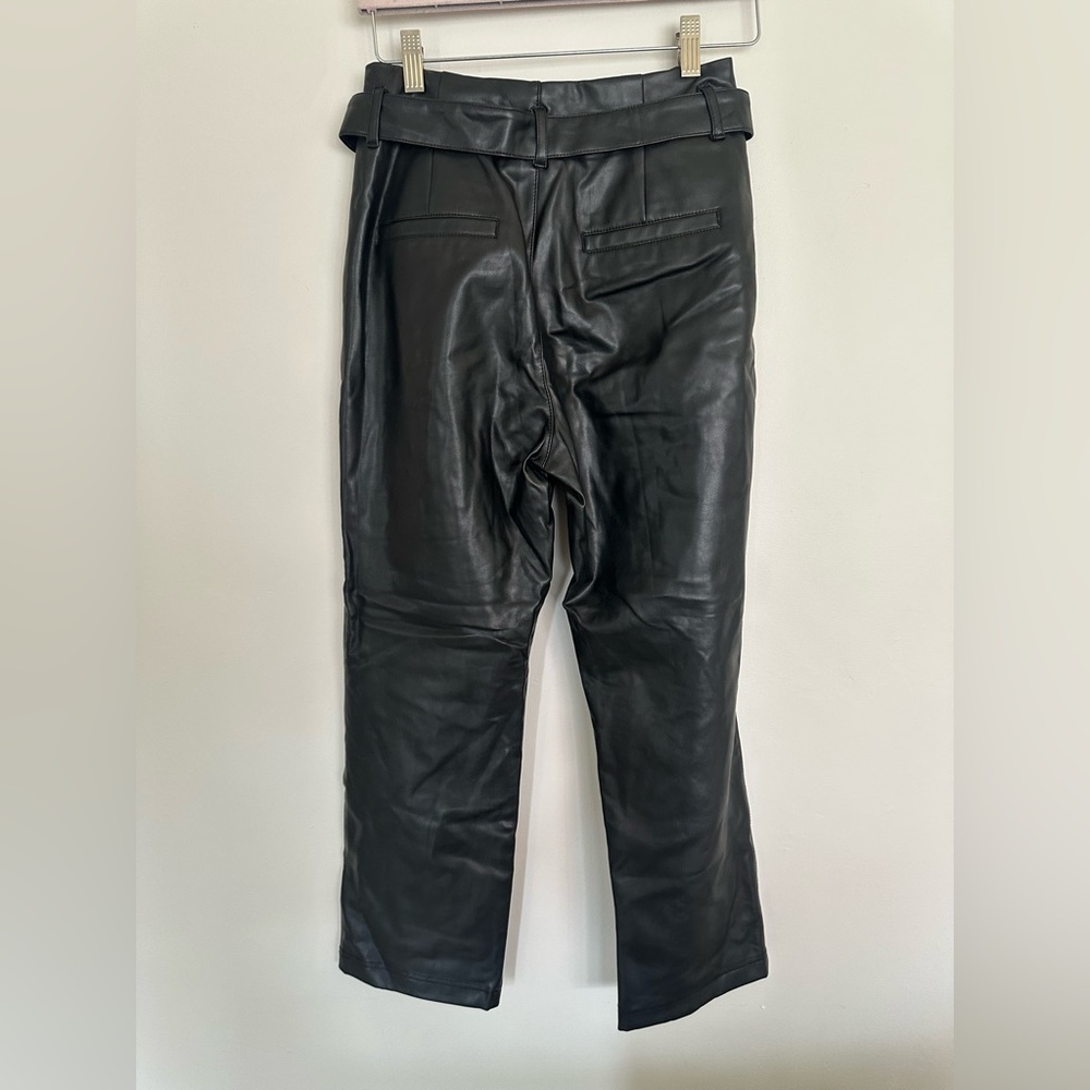 Abercrombie & Fitch Vegan Leather Paper Bag Pants – Size S - Picture 9 of 9